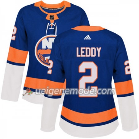 Dame Eishockey New York Islanders Trikot Nick Leddy 2 Adidas 2017-2018 Blau Authentic